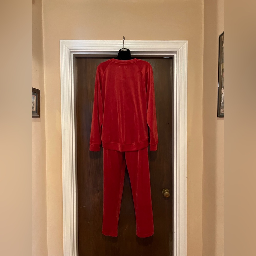 Rae Dunn Red Pajama Set - Merry - Picture 2 of 5